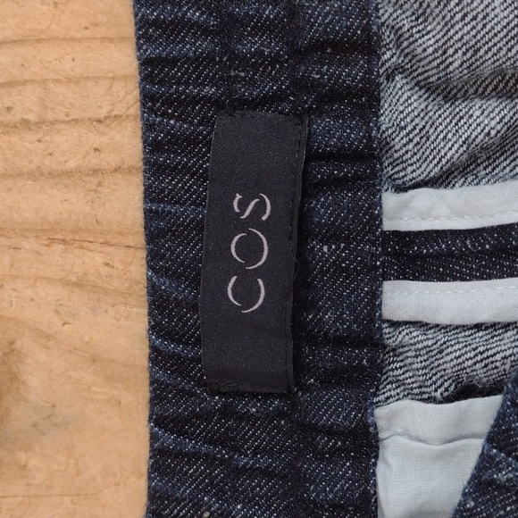 COS High Waist Denim Straight Leg Pants Fits Size 4 - Picture 6 of 13